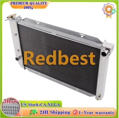 3 Row Aluminum Radiator For 1971~1973 Ford Mustang Fairlane Torino LTD Cougar V8 - Image 1 of 4