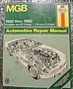 1962-1980 MG B MGB Roadster GT Coupe Haynes Repair Service Manual Book 6231 - Picture 1 of 6