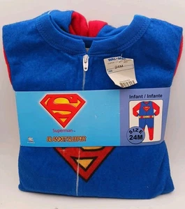 Nuevo Pijama Superman Infantil Manta para Dormir Talla 24M Azul/Rojo DC Comics Niño Pequeño - Imagen 1 de 2