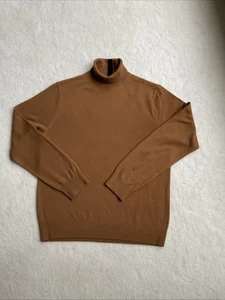 Club Monaco Kakaobraun Wolle Strick Herren Rollkragen Pullover L - Bild 1 von 5