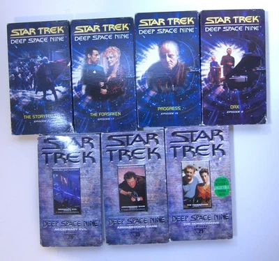 Star Trek Deep Space Nine VHS lot - 7 Tapes, Episodes 8, 14, 15, 17, 21, 28, 33 - Image 1 of 4