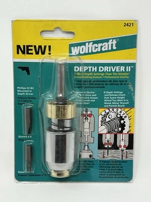 Wolfcraft Depth Driver II convierte taladros eléctricos en tornillos de accionamiento y avellanador Foto 1 de 4