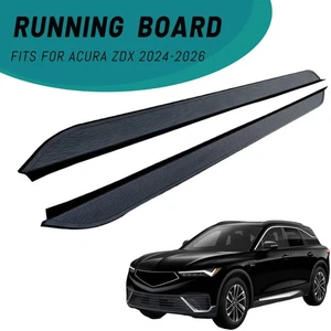 2PCS Running Boards Fits for Acura ZDX 24-26 Black Side Step Aluminium Nerf Bars - Picture 1 of 8