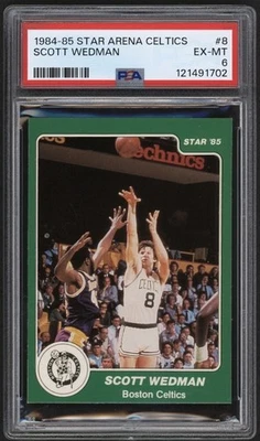 1984-85 Star Arena #8 Scott Wedman CELTICS PSA 6 EX/MT - Image 1 of 2