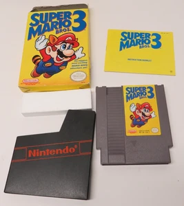Super Mario Bros 3 Nintendo NES CON CAJA Caja 1990 Auténtico - Imagen 1 de 7
