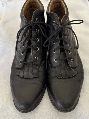 Botas Ariat Competitor para mujer 8B Western con cordones de cuero negro Foto 1 de 4