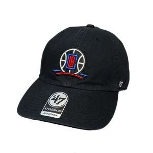 '47 Los Angeles Clippers Hat Cap Mens Adjustable Black Strapback NBA OSFA - Picture 1 of 12