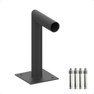 Large L-Shape Wall Mount Bracket with Slip Fitter Mount (2 3/8inch) 90 Degree... - Picture 1 of 4