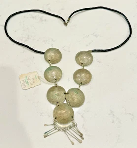 Vintage Peruanischer Anhänger Halskette Schmuck 100 Sohlen de Oro - Bild 1 von 11