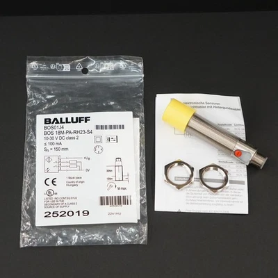 BALLUFF BOS01J4 Diffuse Sensor BOS 18M-PA-RH23-S4, 10-30 VDC - Image 1 of 4