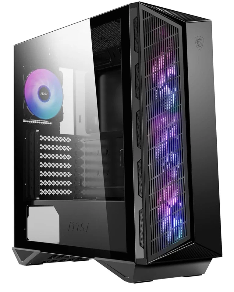 MSI MPG GUNGNIR 111R Mid Tower Gaming PC Case - Black, 4 x 120mm ARGB Fans NEW ! - Image 1 of 1