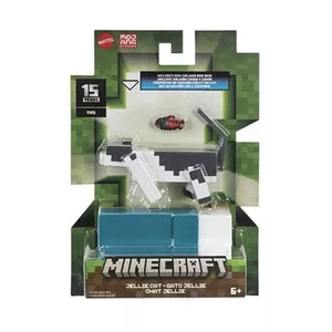 Minecraft Jellie Cat 3,25" Figur mit rohem Lachs & Bett Mattel - Bild 1 von 3