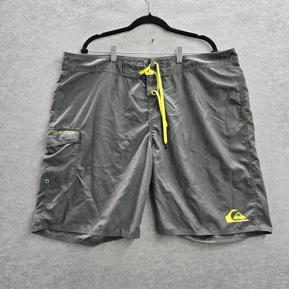 Pantalones Cortos Quiksilver Hombre 42 Gris Carga Board Shorts Logo 9" Entrepierna Foto 1 de 4