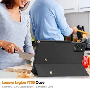 Für die Legion Y700 2025 3rd Gen Case 8.8 "Tablet Deckabdeckungsfaltungsständer - Bild 1 von 18