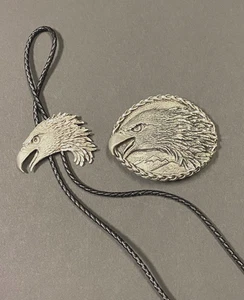 Vintage Ege Screaming Eagle Gürtelschnalle & Bolokrawatte 93 & 94 Made in USA - Bild 1 von 6