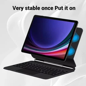 Magnetic Keyboard Case For Tab S7 S8 S9 S9FE Floating Cantilever Stan NEW - Afbeelding 1 van 12