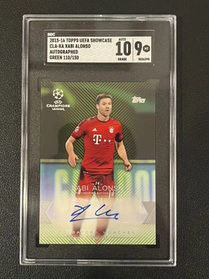 Xabi Alonso 2015-16 Topps UEFA Showcase Auto Green /150 SGC 10/9 - Image 1 of 2