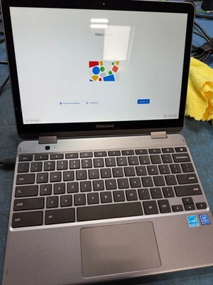 SAMSUNG Chromebook Plus V2 12.2" FHD 2-in-1 Touch Laptop Intel Celeron 3965Y - Image 1 of 4