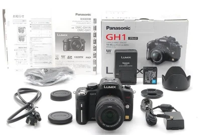 Mint Panasonic LUMIX DMC-GH1 12.1MP Mirrorless Camera Black w/14-45mm Lens Japan - Image 1 of 4