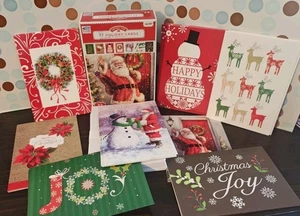 Lot Of 30 Holiday Time Assorted Boxed Christmas, Fantus Paper, Made USA - Picture 1 of 14