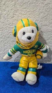 Raro 2000 NFL Green Bay Packers Fútbol - Oso de peluche Estrés Usado en Excelente Condición por Nanco Etiquetas - Imagen 1 de 19