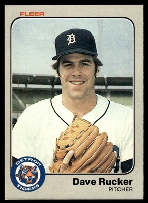 1983 Fleer Dave Rucker Detroit Tigers #341 - Image 1 of 2