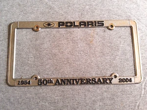 Polaris License Plate Frame. 50th Anniversary. - Picture 1 of 2