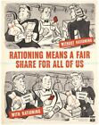 Decorate Studio Boho Rationing Means A Fair Share For Us All 1943 Paper Poster