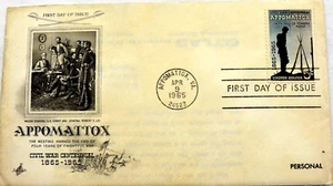 Appomattox Civil War Centennial 1865-1965 First Day Cover Apr. 9, 1965 - Picture 1 of 4