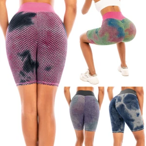 Women Shorts Butt Lifting Anti Cellulite Leggings High Waisted Yoga Pants Tiktok - Picture 1 of 16