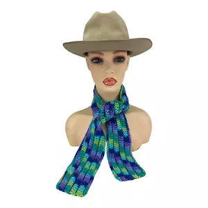 Scarf Handmade Men Women Unisex Crochet 48" Length Boho Fashion Style - Picture 1 of 1
