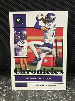 2021 Adam Thielen #53 Panini Chronicles Green Parallel Vikings Free Shipping - Image 1 of 2