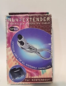 Neu im Karton N64 Controller Extender von Nyko selten 3rd Party Neu 90er Nostalgie LESEN - Bild 1 von 19