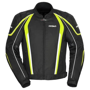Cortech GX Sport 4.0 Black and Hi-Vis Motorcycle Jacket Men's Sizes SM or MD - Picture 1 of 2
