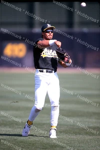 Jose Canseco OAKLAND A'S MLB Baseball diapositiva fotografica originale 35 mm - Foto 1 di 1