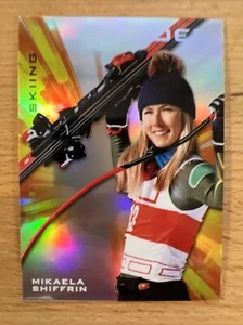 2021 MIKAELA SHIFFRIN Goodwin Champions Platinum Rainbow Refractor #G10 Rookie - Picture 1 of 2