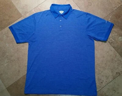 Callaway Short Sleeve Golf Polo Shirt Polyester Blue L   - Image 1 of 4