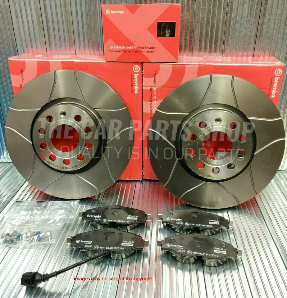 FITS VW JETTA 1.8 TSI 2014-2017 MK4 BREMBO MAX FRONT DISCS & BREMBO XTRA PADS - Image 1 of 1