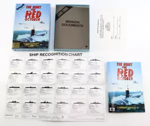 The Hunt For Red October Datasoft 1984 PC 5.25 Disk BOX NO GAME - Picture 1 of 10