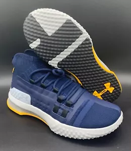 NEW Mens Under Armour Project Rock 1 Navy Marine Blue Shoes 3020788-403 Sz 10 - Picture 1 of 5