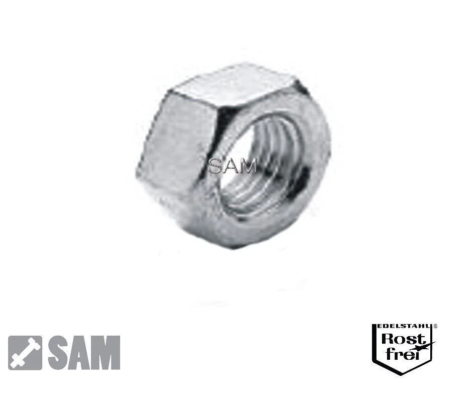 25 Zollmuttern Sechskant V2A 1/4"-28 UNF hex nuts - Bild 1 von 1