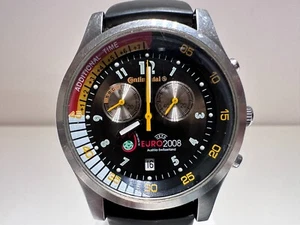SPORT ADVERTISING MEN'S CHRONOGRAPH QUARTZ WATCH "CONTINENTAL" UEFA EURO 2008 - Picture 1 of 11