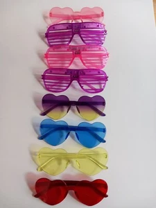 Disco Flashing and non Party Glasses | LED Light Up Glow Neon Shutter Shades - Picture 1 of 1