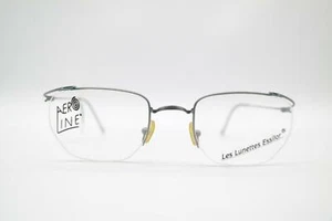 Vintage Essilor 482 08 00 Silber Grün Halbrand Brille Brillengestell NOS - Bild 1 von 6
