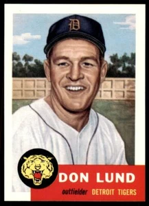 1991 TOPPS ARCHIVES 1953 DON LUND . DETROIT TIGERS #277 - Picture 1 of 2