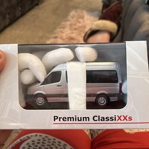 Premium ClassiXXs 1/43 VW Crafter Van Wagon Silver Rare #13750 - Picture 1 of 5