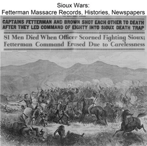 Sioux Wars: Fetterman Massacre Records, Histories, Newspapers USB Drive - Bild 1 von 22