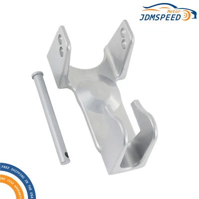 Cerradura de remolque con bloqueo de enganche de cuello de ganso plateada apta para remolques pesados Foto 1 de 4