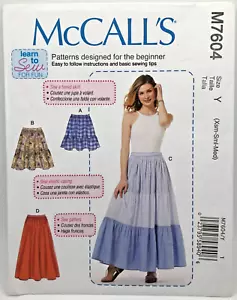 McCall's M7604 Learn to Sew Muster Anziehrock mit Ebene verschiedene Längen Gr. XS-M - Bild 1 von 6