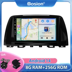 Radio de coche 9"" 8G+256G para Mazda 6 2012-2015 Android 14 GPS NAVEGACIÓN USB IPS Carplay - Imagen 1 de 14